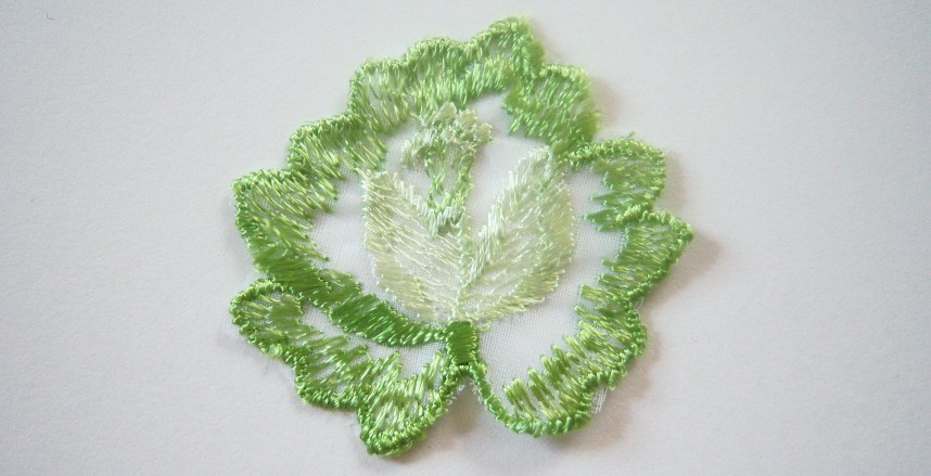 Lime 2" Embroidered Applique