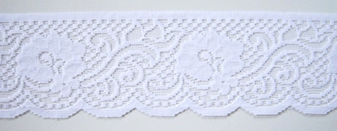White 2 5/8" Nylon Lace