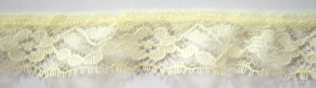 Yellow 3/4" Ruffled Lace