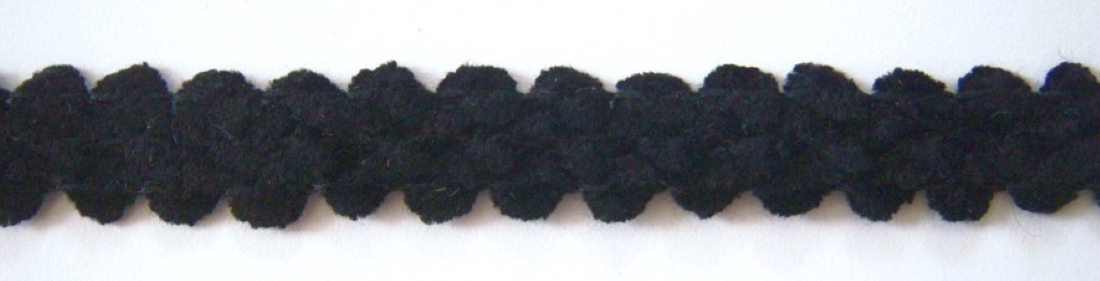Black 3/4" Chenille Braid