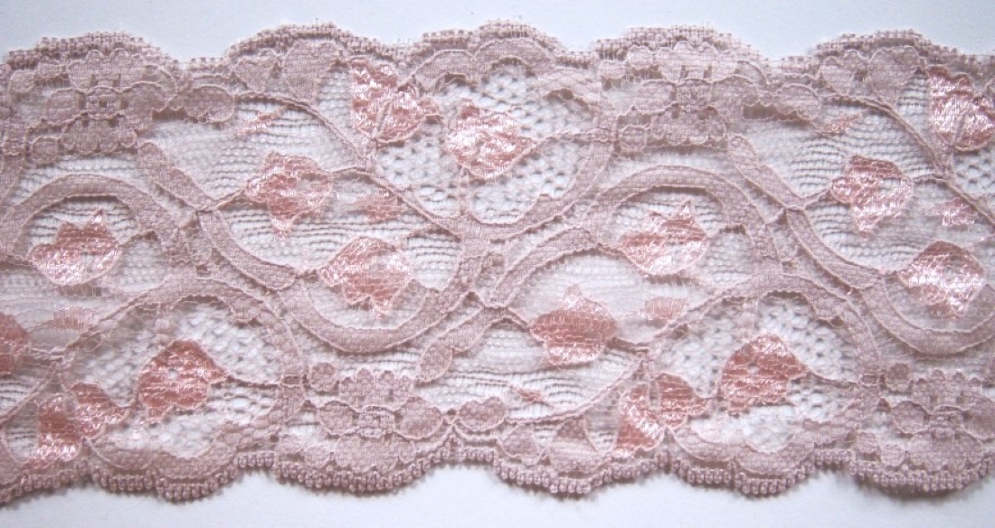 Raval Pink/Sand 3 1/4" Lace