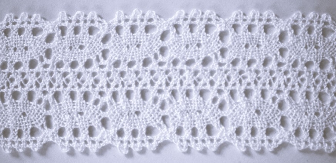 White 2 3/8" Cluny Lace