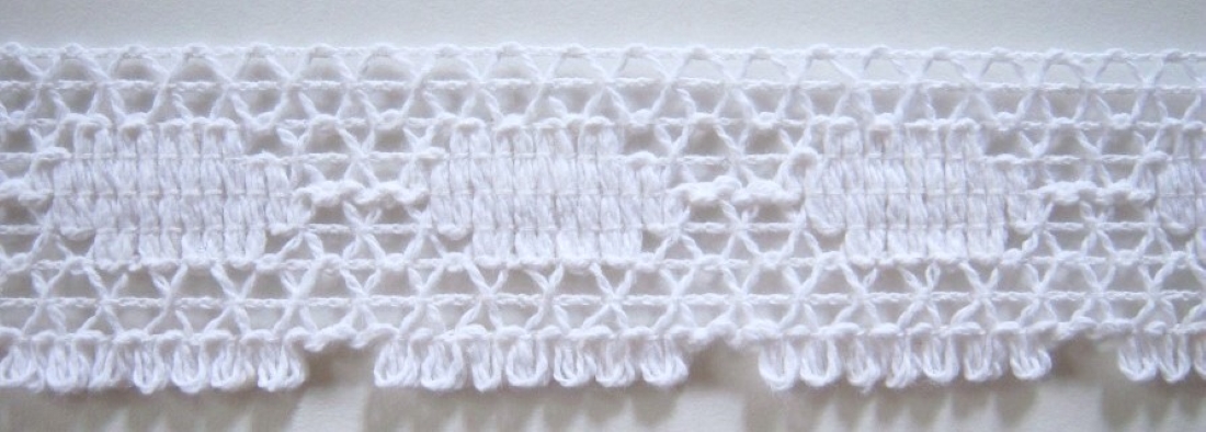 White 1 3/8" Cluny Lace