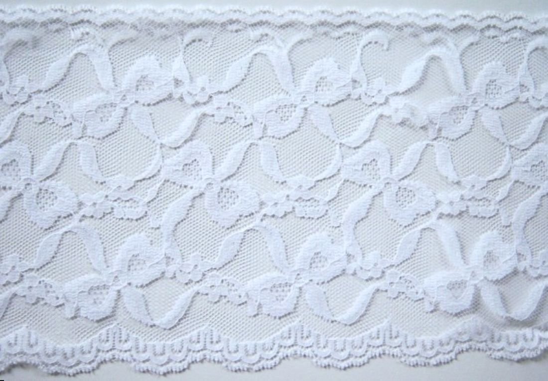 White 6" Nylon Lace