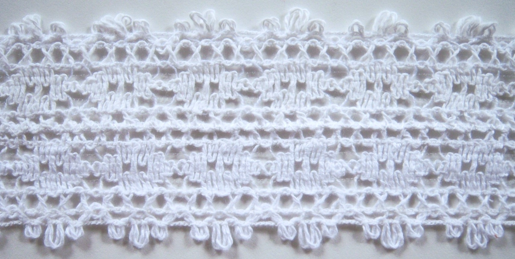 White 2 1/4" Cluny Lace