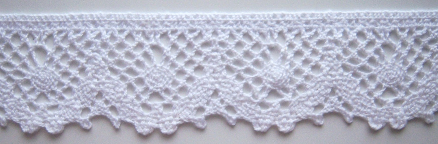 White 1 3/4" Cluny Lace