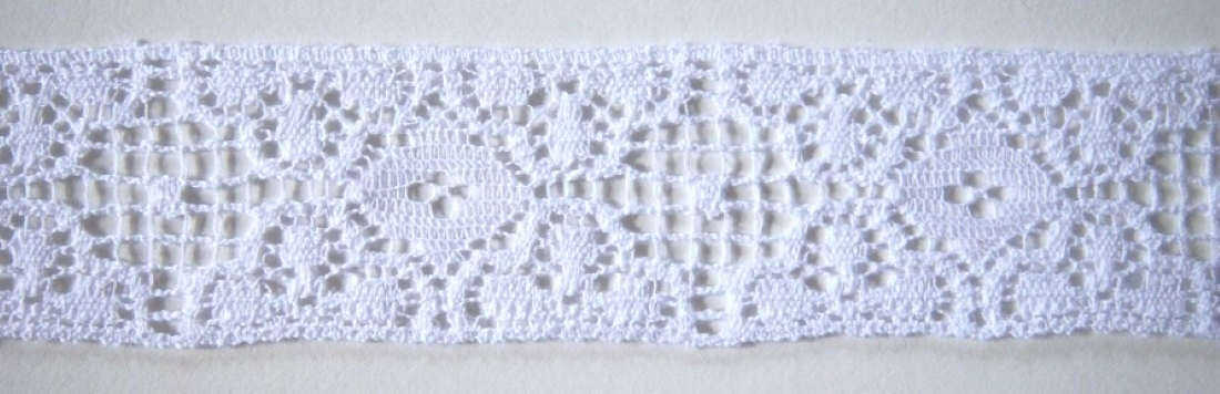 White 1 1/8" Nylon Lace
