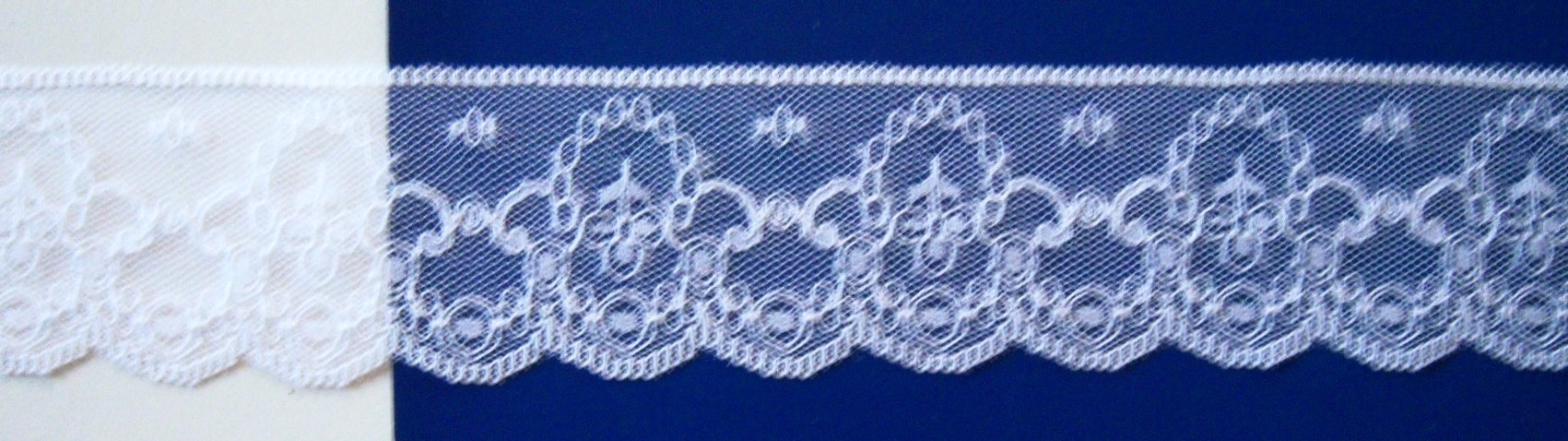White 1 3/4" Nylon Lace