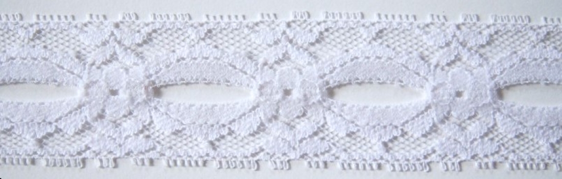 White 1 3/8" Nylon Lace
