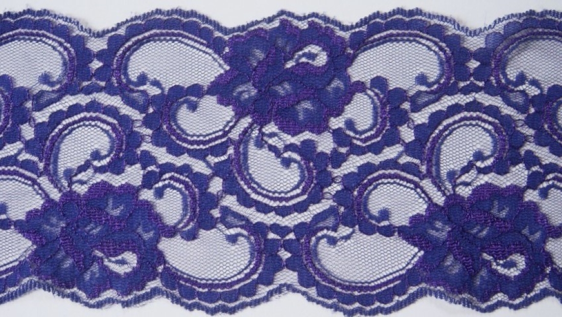 Shiny Purple 5 1/4" Nylon Lace