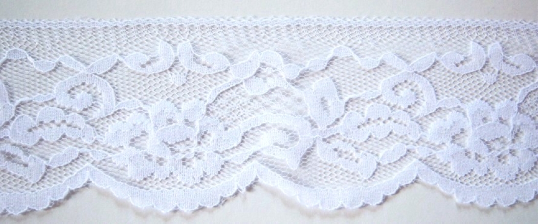 White 2 5/8" Nylon Lace