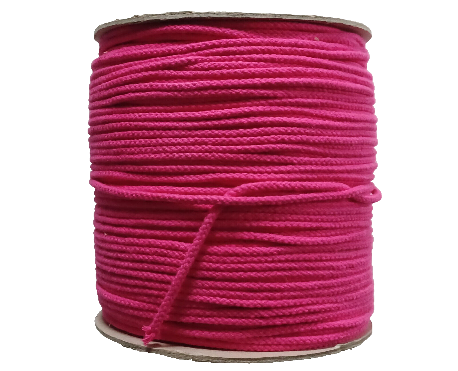Cherry Pink 3/16" Cotton Drawstring Cord