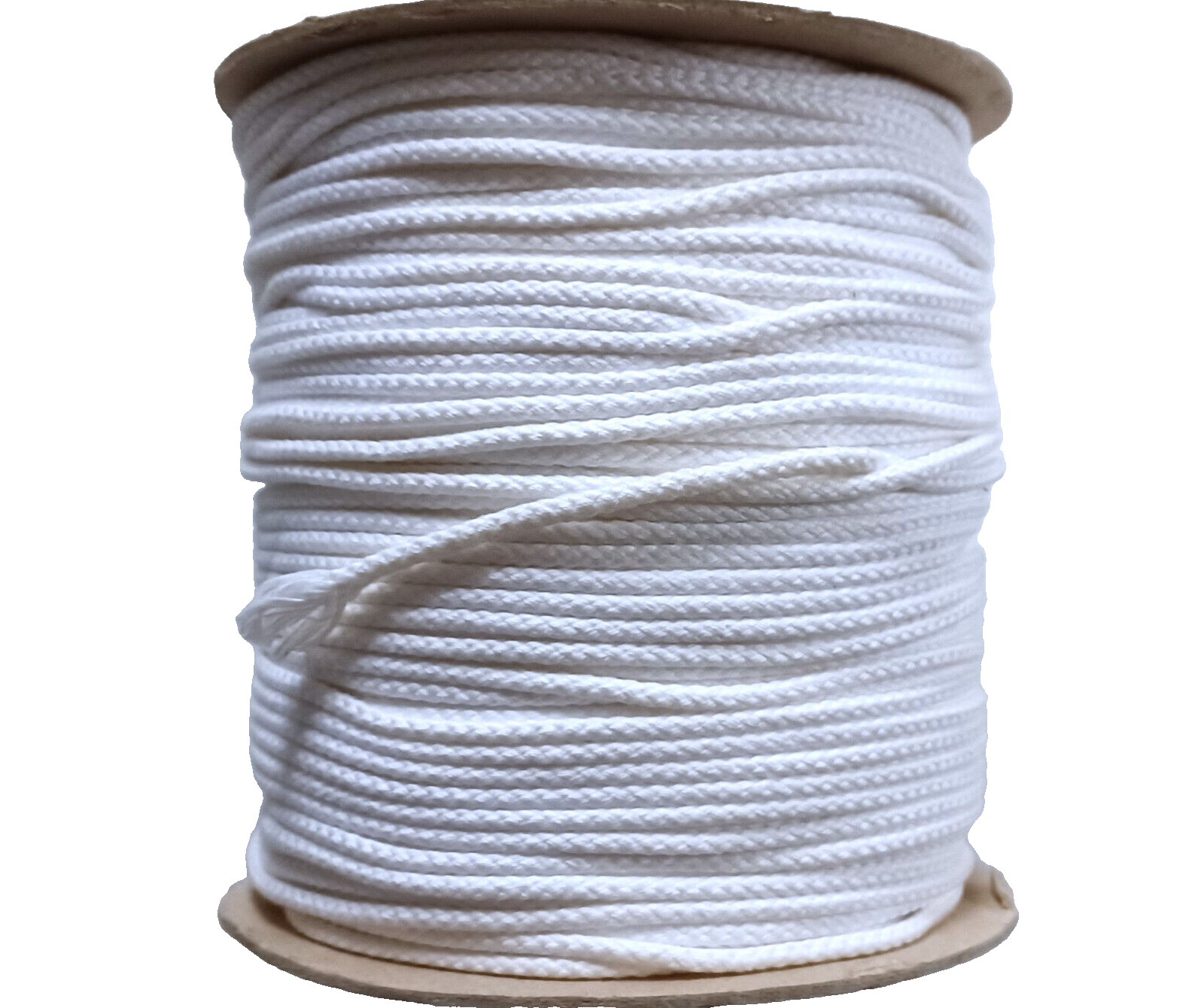 White 3/16" Cotton Drawstring Cord