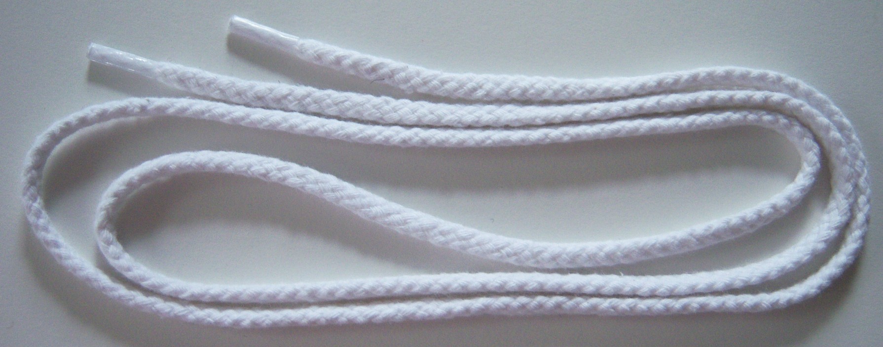 White Drawstring 40" Finished End Cord