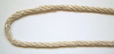 Natural/Grey 3/16" Polyester Drawstring Cord