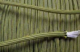Black/Yellow 3/16" Polyester Drawstring Cord
