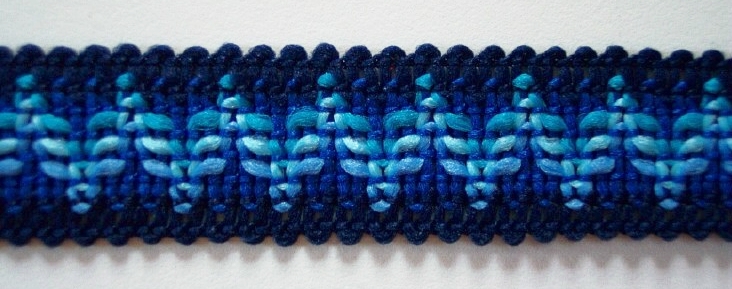 Navy/Blue/Turquoise 13/16" Braid