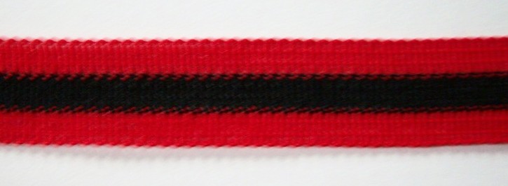 Red/Black Stripe 5/8" Tape