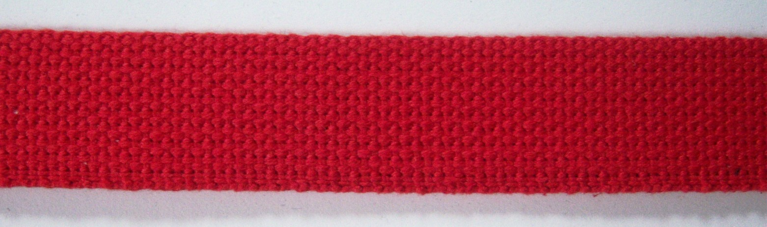 Red 1 5/16" Cotton Webbing