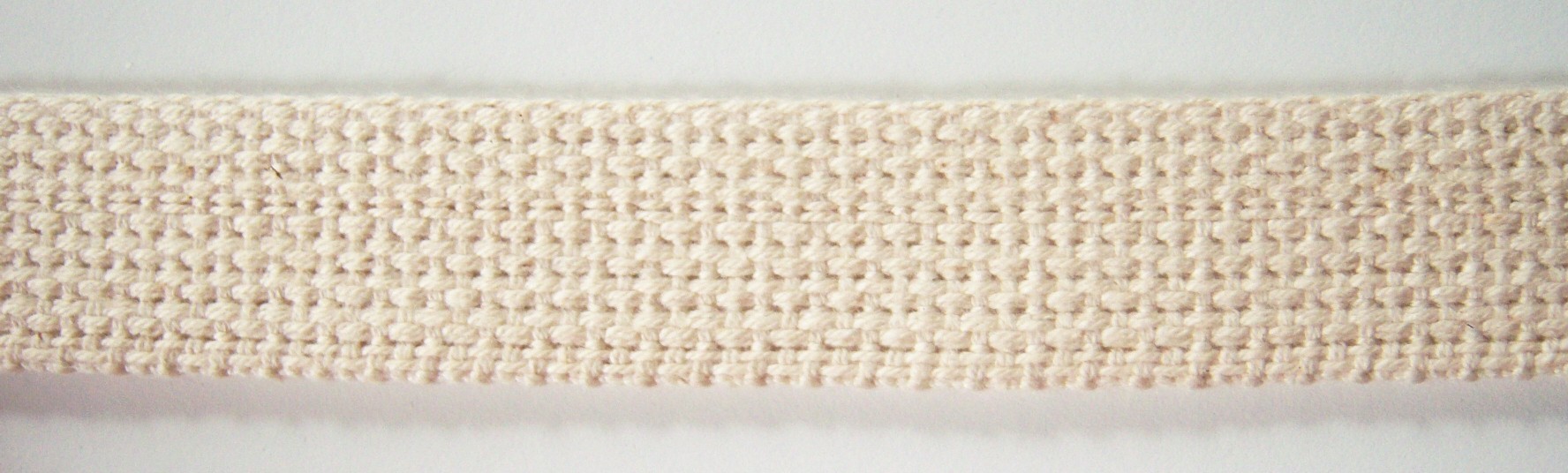 Oyster 1" Cotton Webbing