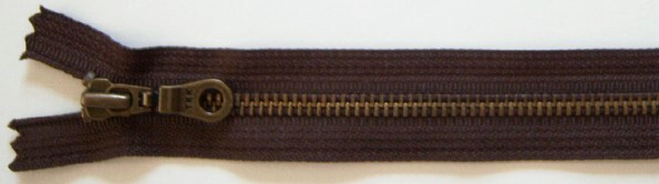 Chestnut YKK 7" Metal Zipper
