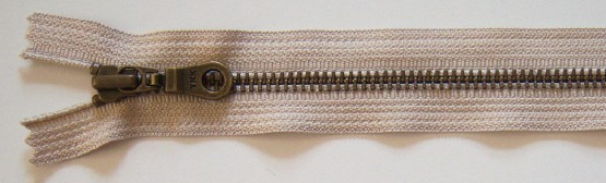 Natural YKK 7" Metal Zipper