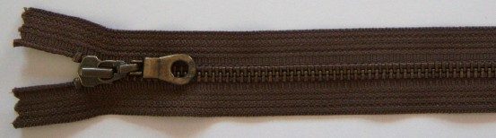 Oak Brown YKK 7" Metal Zipper