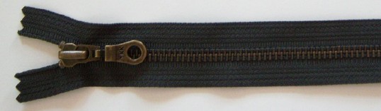Graphite YKK 7" Metal Zipper
