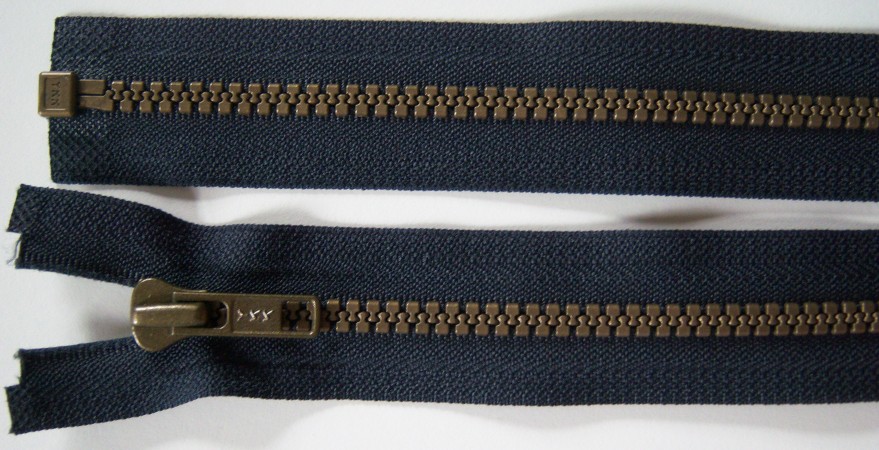 Navy YKK 23" Vislon Separating Zipper