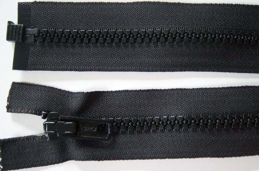 Black Ideal 23" Vislon Separating Zipper