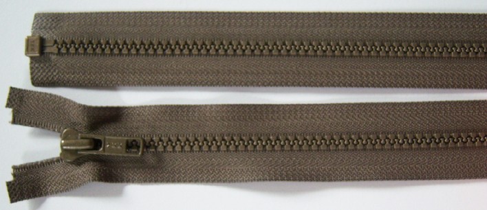 Mocha YKK 21" Vislon Separating Zipper