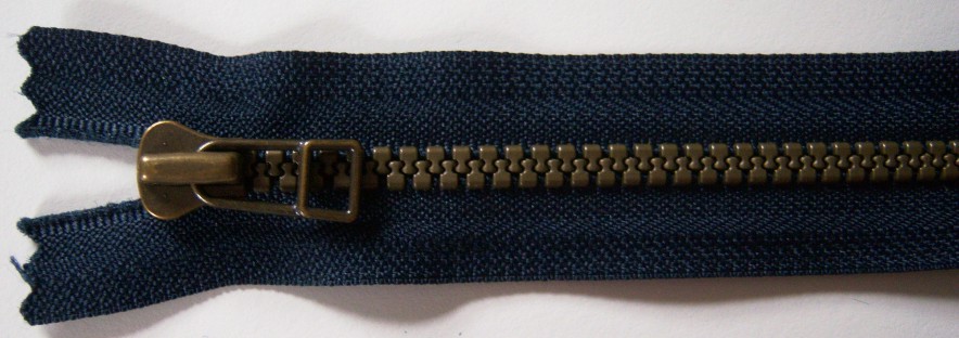Navy YKK 7" Vislon Zipper
