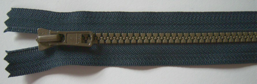 Steel Grey YKK 7" Vislon Zipper