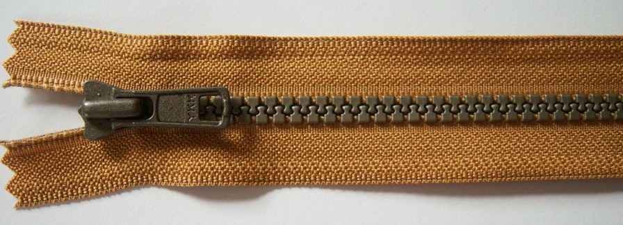 Gold YKK 7" Vislon Zipper