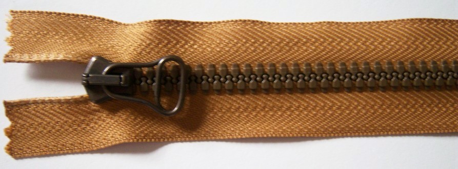 Ant. Gold RIRI Bell Pull 7" Vislon Zipper