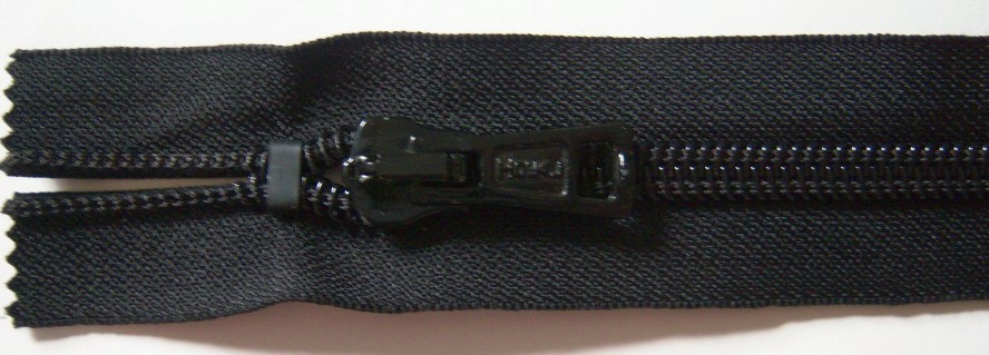 Black YKK 4" Vislon Zipper