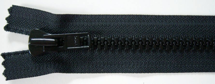 Black YKK 5.5" Vislon Zipper
