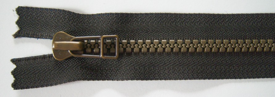 Olive Brown YKK 6" Vislon Zipper