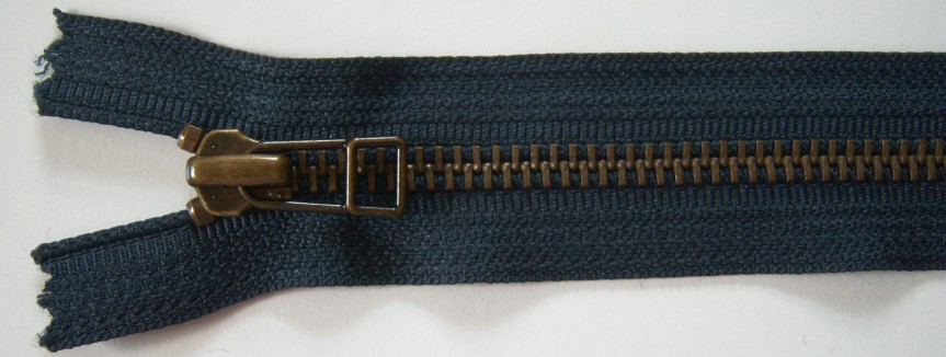 Navy YKK 6" Metal Zipper