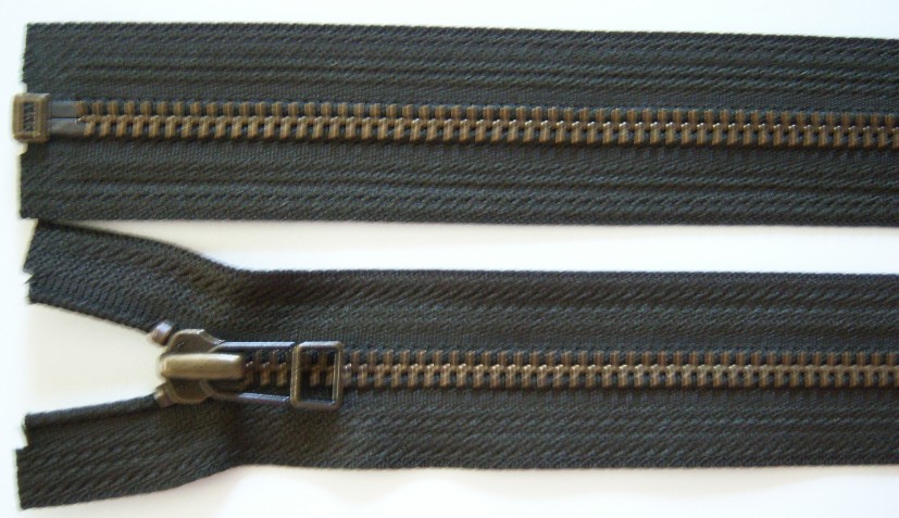 Cavern Green YKK 18" Metal Separating Zipper