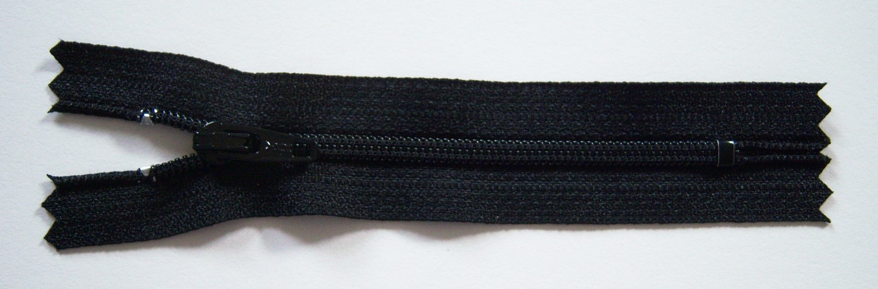 Black YKK 4" Coil Zipper