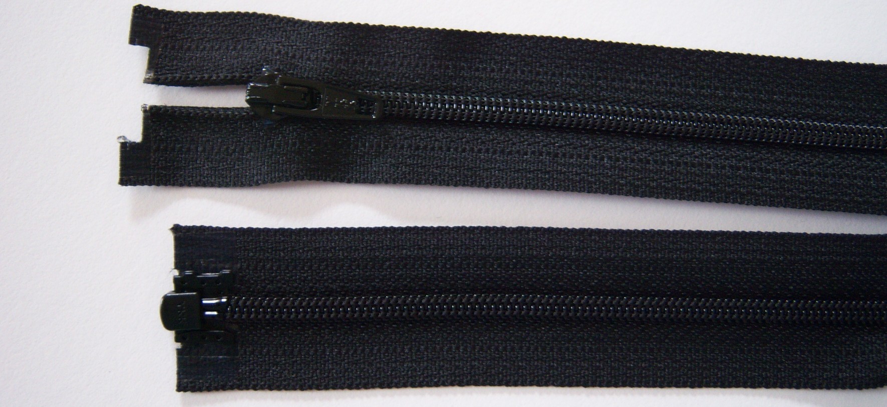 Black YKK 10.75" Coil Separating Zipper
