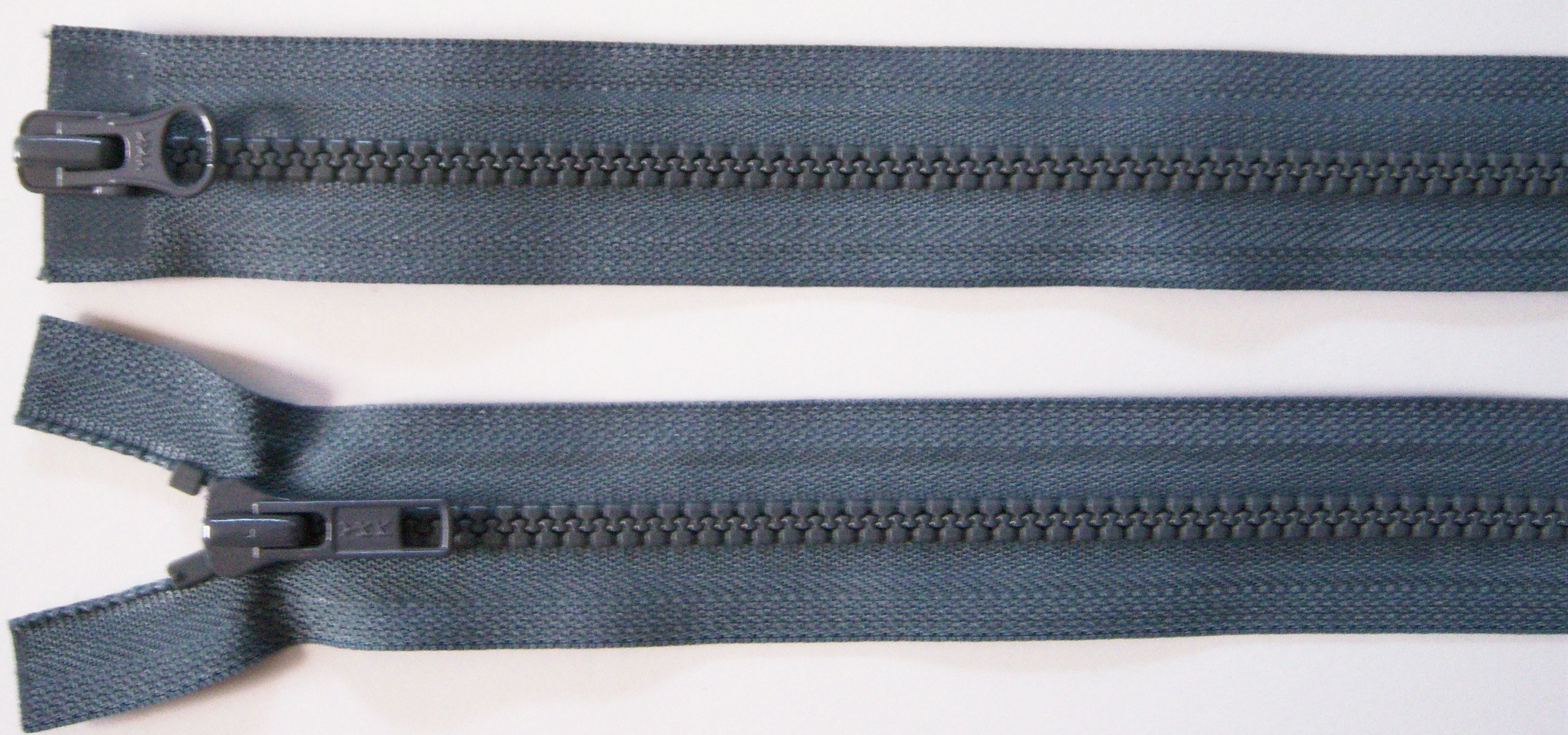 Slate Grey YKK Parka 30" Vislon Separating Zipper