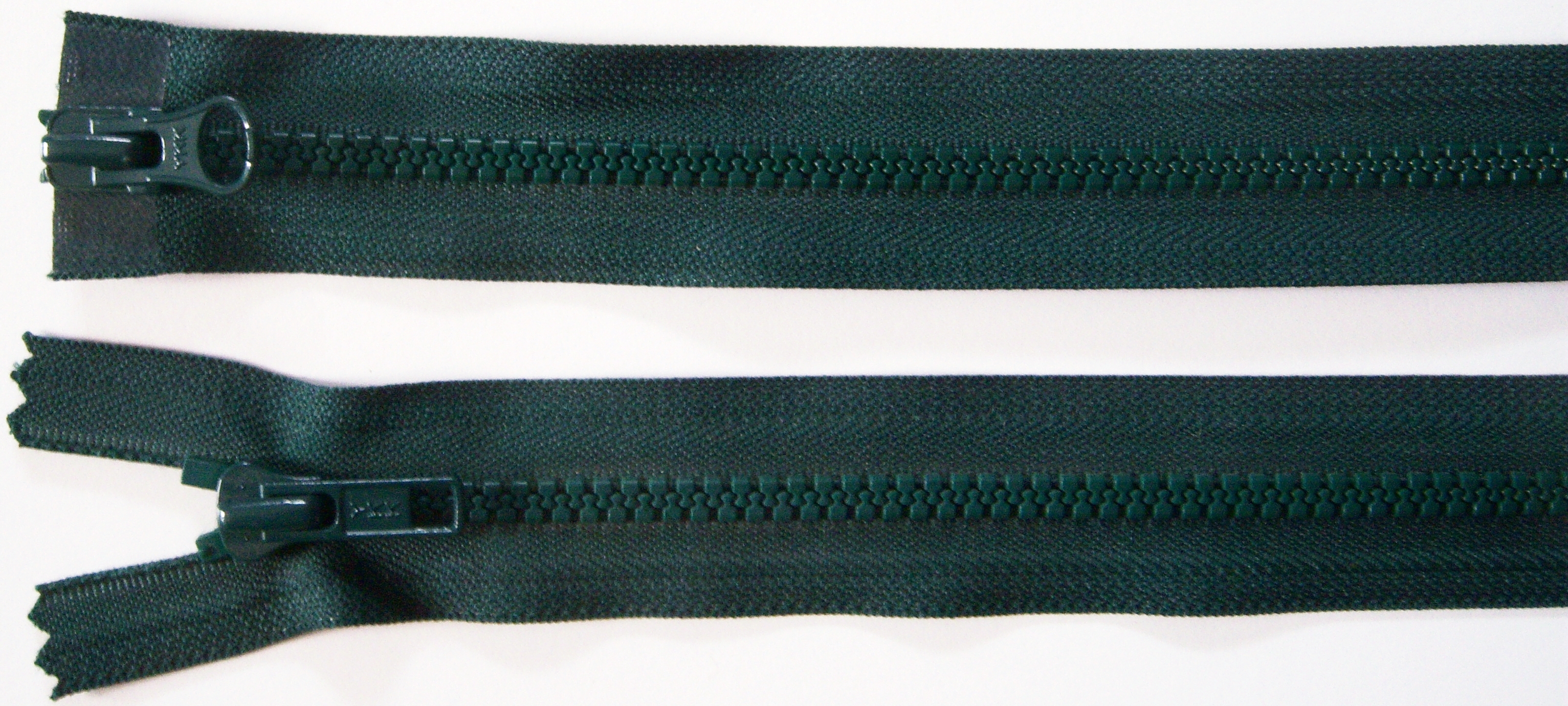 Hunter Green YKK Parka 30" Vislon Separating Zipper