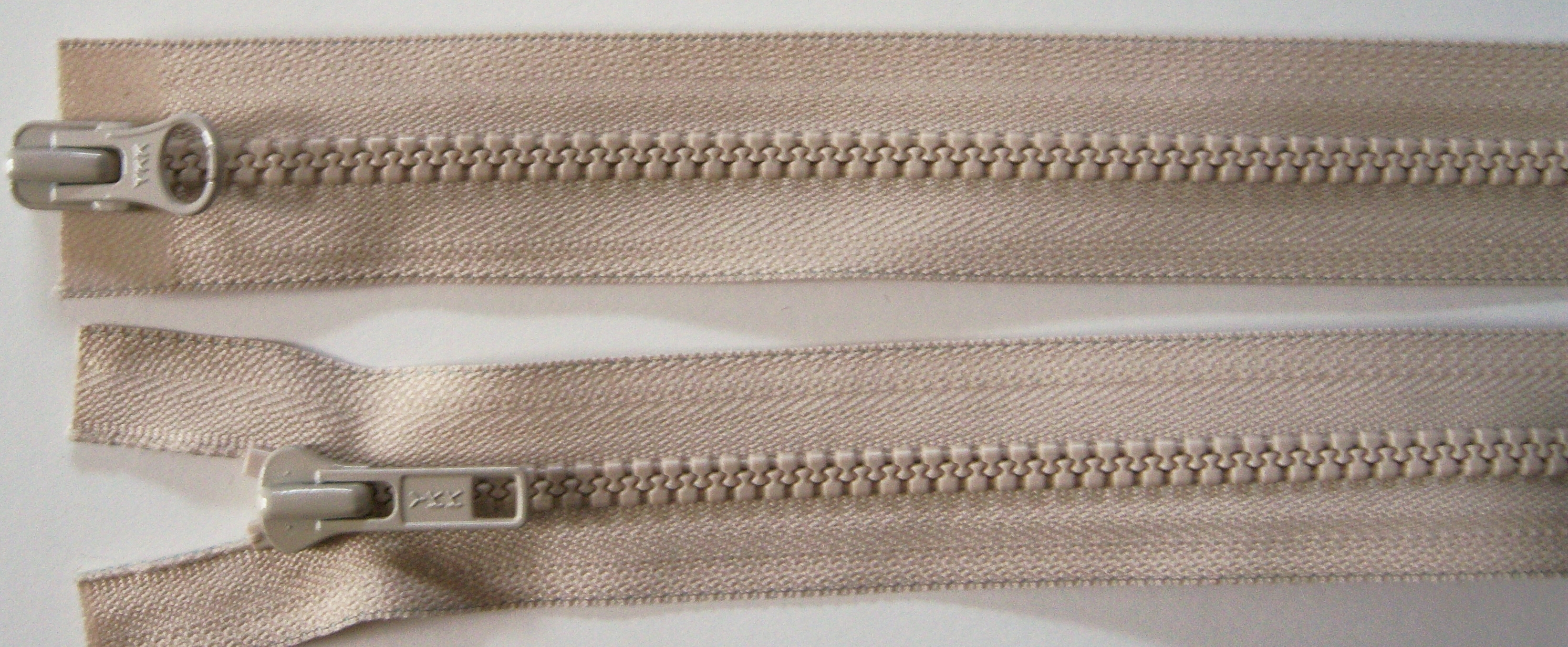 Beige YKK Parka 32" Vislon Separating Zipper