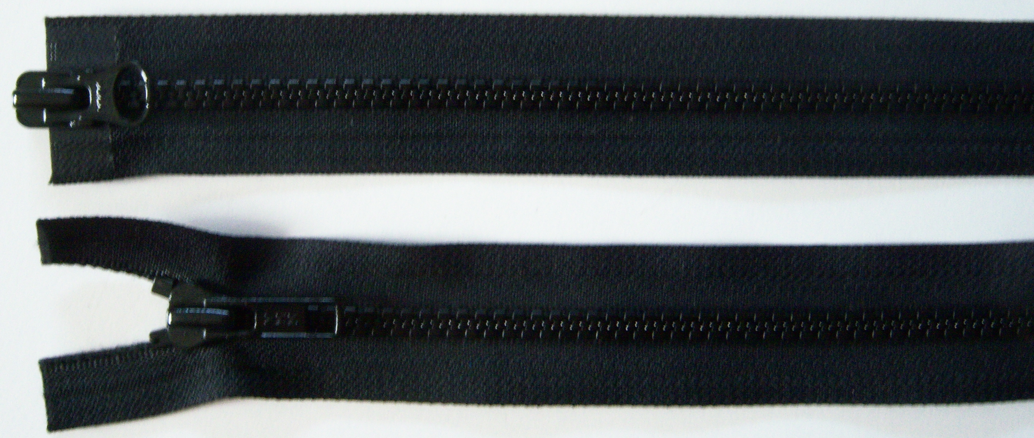 Black YKK Parka 29" Vislon Separating Zipper