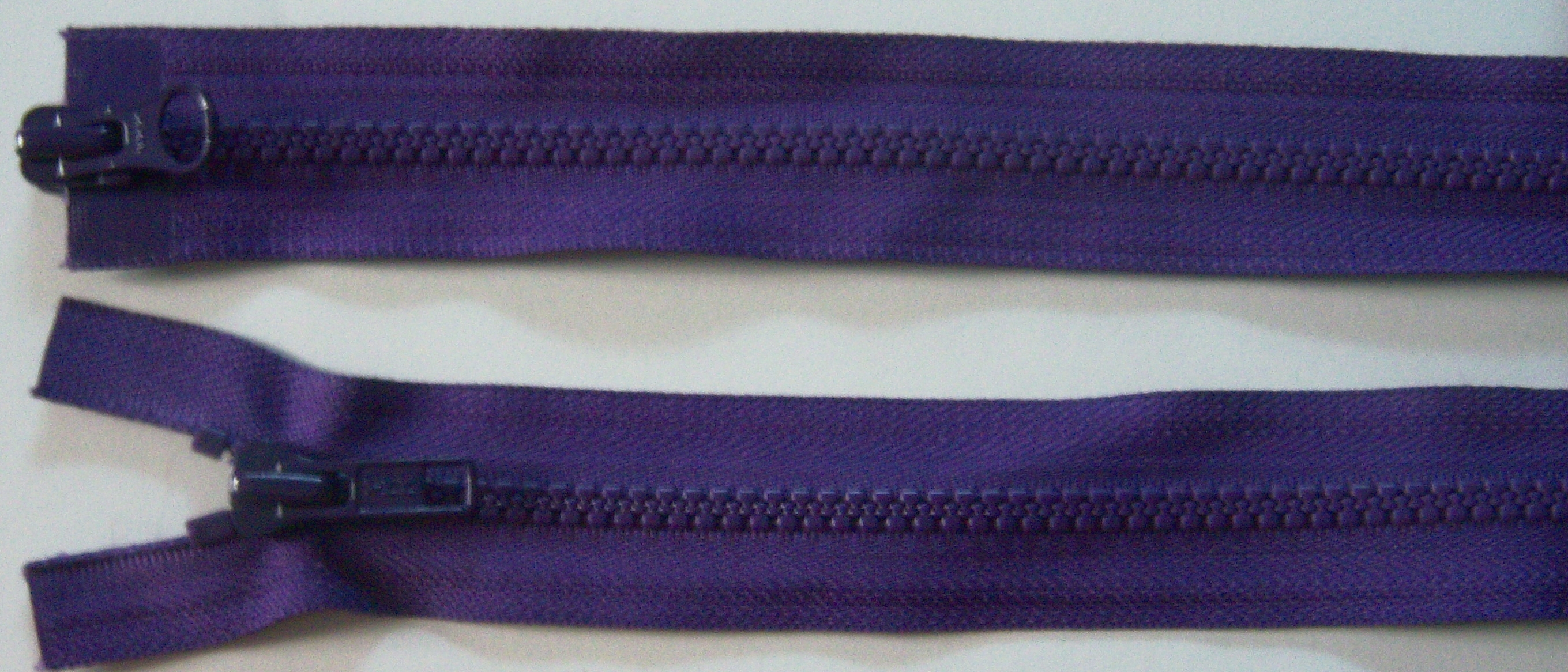 Purple YKK Parka 30" Vislon Separating Zipper