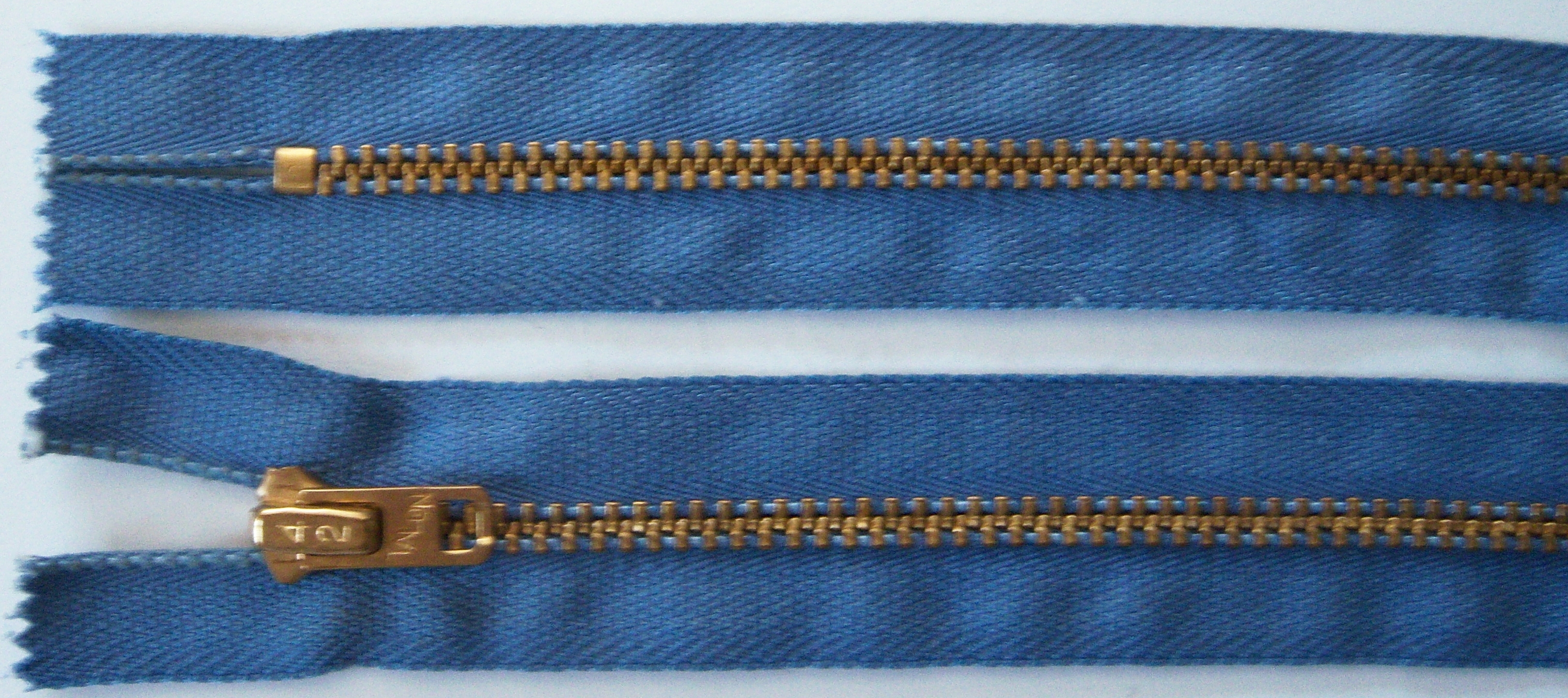 Copen Blue 073 Talon 6.5" Brass Metal Zipper