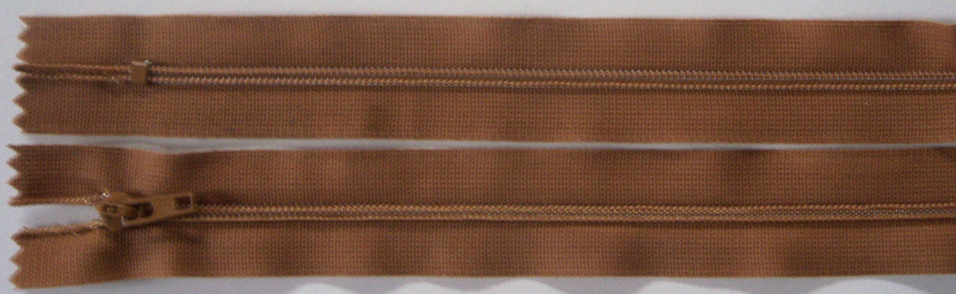 Caramel YKK 6.5" Nylon Coil Zipper