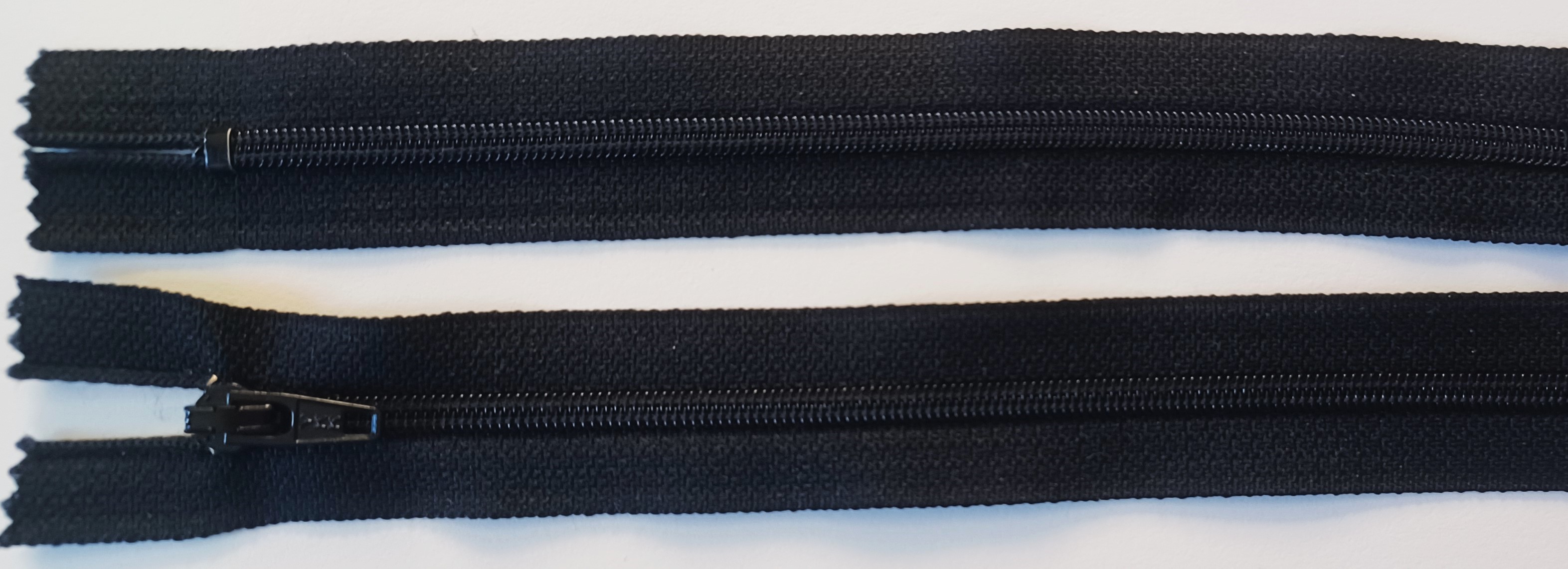 Black YKK 6.5" Zipper